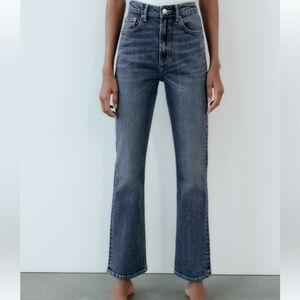 Zara Stove Pipe Jean High Waisted
